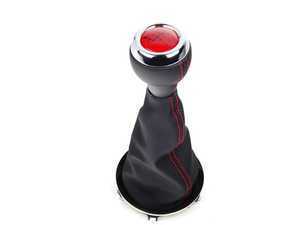 Genuine MINI JCW GP2 Shift Knob W/ Boot - Black/Red