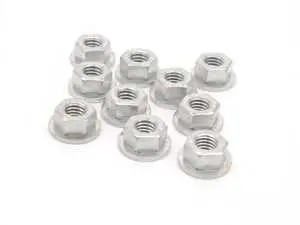 Hex Nut With Plate - Pack Of 10
