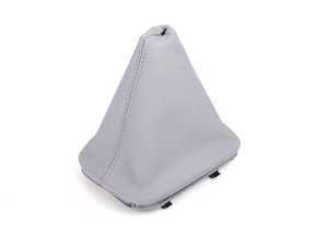 Genuine BMW Shift Boot - Titan Grey Imitation Leather - E46 323Ci 323i 325Ci 325i