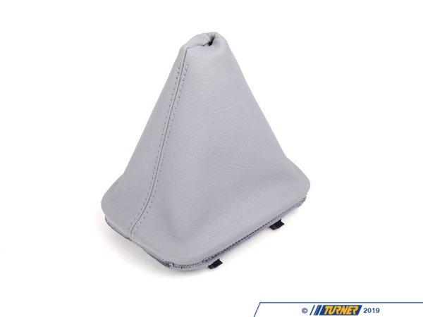 Genuine BMW Genuine BMW Shift Boot - Titan Grey Imitation Leather - E46 323Ci 323i 325Ci 325i 25111434531