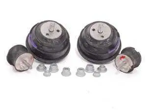 Genuine BMW Motor And Transmission Mount Kit - E46 323i 323Ci 325i 325Ci 328i 328Ci 330i 330Ci M3