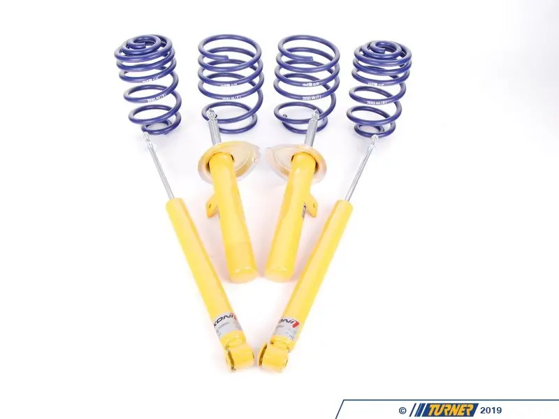 H&R製 KONI FSDローフォルムキット用ダウンサス  E46 Mスポ E46xiKTSSKT - H&R Sport Spring & Koni Sport Shock Package - E46