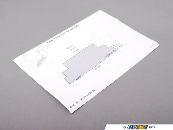 Genuine BMW Template - E46 - (NO LONGER AVAILABLE) 01290026907