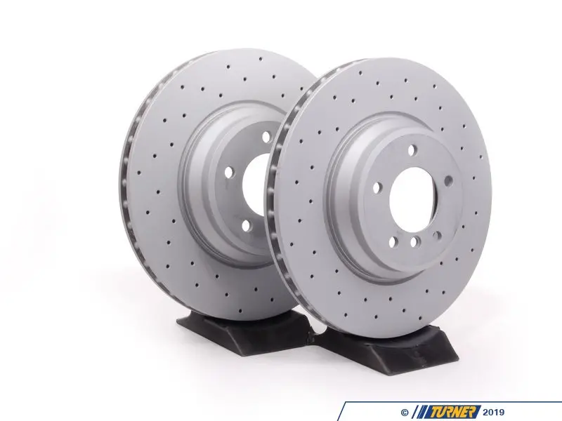 34116855000ZXDKT - Front Sport Cross Drilled Brake Rotors - Pair