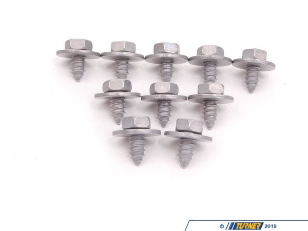 Genuine BMW Hex Head Screw With Washer - Pack Of 10 07143421225KT