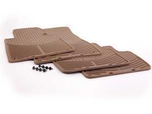All Weather Rubber Floor Mat Set - Beige