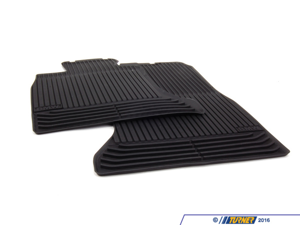 Genuine BMW Basic Line Rubber Floor Mat Set - Front 51475B70A00
