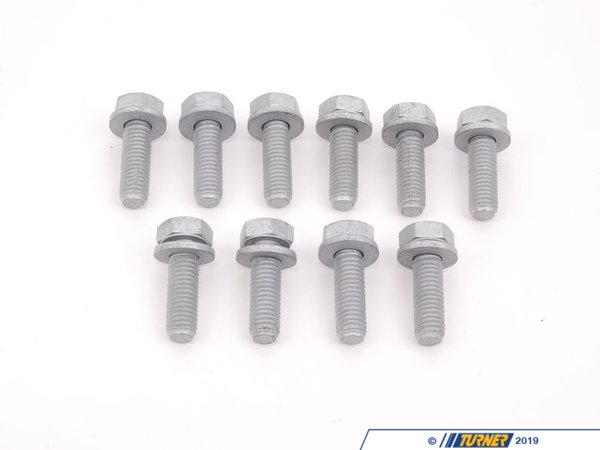Genuine BMW Motor Mount Bracket Bolt - Pack Of 10 07119902919KT