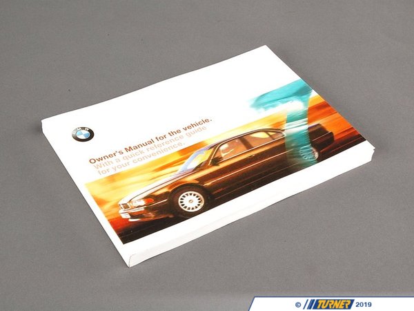 Genuine BMW Genuine BMW Owner's Handbook E38 - 01410004597 - E38 - (NO LONGER AVAILABLE) 01410004597
