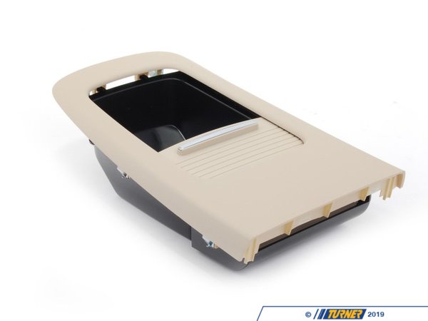 Genuine BMW Genuine BMW Rear Console Storage Tray With Cover - Cream Beige 51166963915