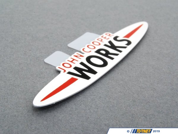Genuine MINI Genuine MINI Emblem Adhered Jcw - 11127612172 11127612172