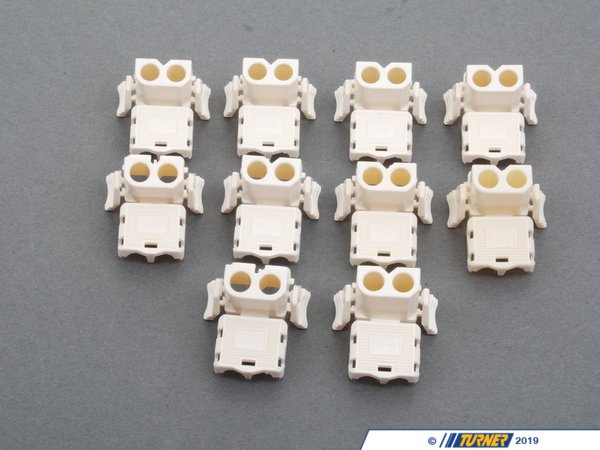 Genuine BMW White Plug Housing - Pack Of 10 61131378417KT