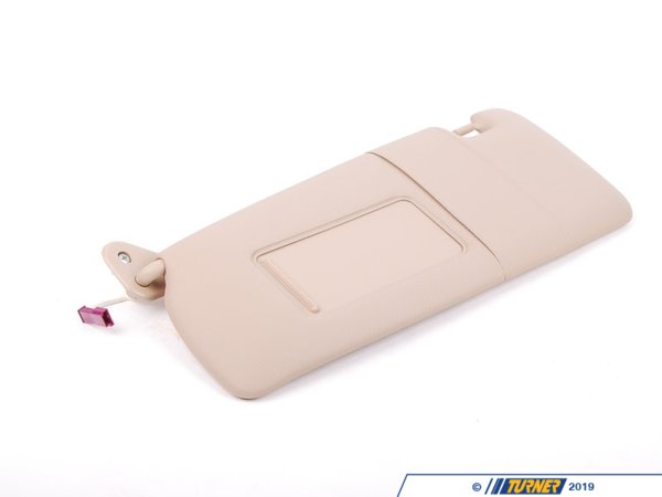 Genuine BMW Genuine BMW Left Illuminated Sun Visor Hellbeige - 51168237645 - E46 51168237645