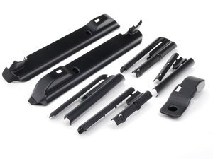 Genuine BMW Seat Rail Cover Kit - Schwarz - E39, E38