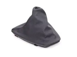 Genuine BMW Dakota Leather Manual Shift Boot - Schwarz