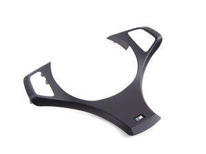 Genuine BMW Cover, M Steering Wheel, Bla - 32303455491 - Schwarz