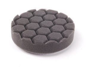 4" Black Hex Logic Finishing Pad