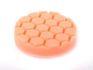 4" Orange Hex Logic Cutting Pad - 1000 To 1500 Grit