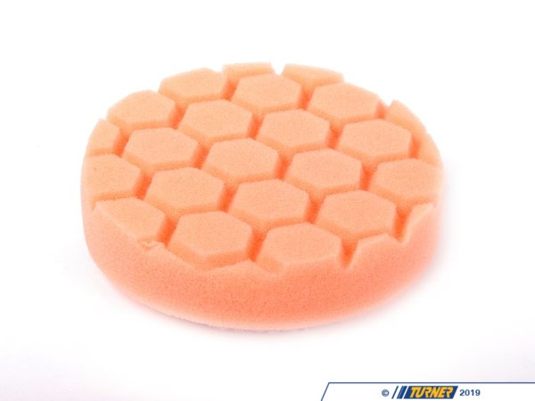 Chemical Guys 4" Orange Hex Logic Cutting Pad - 1000 To 1500 Grit BUFX102HEX4