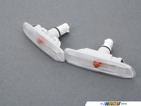 Genuine BMW Clear Fender Side Marker Set 63132228591KT