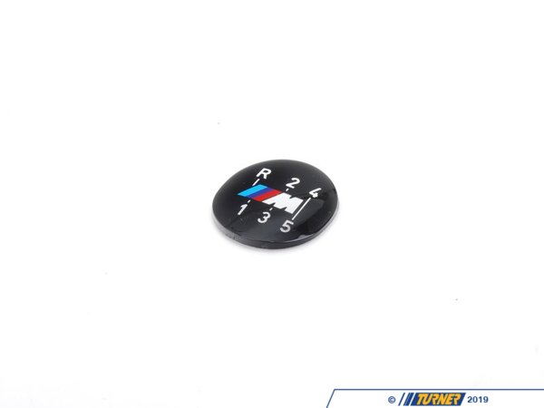 Genuine BMW 5-speed Dogleg ///M Gearshift Emblem (Round) 25111221616
