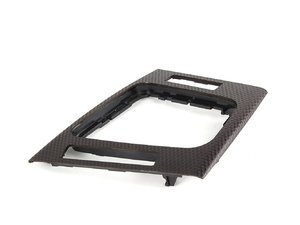 Genuine BMW Center Console Trim - Black Cube