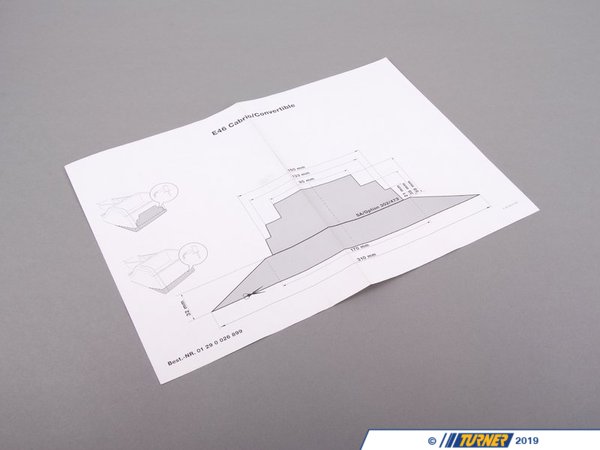Genuine BMW Template - E46 - (NO LONGER AVAILABLE) 01290026899