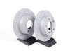 Zimmermann Front Cross Drilled Brake Rotors - Pair (280x10) 34211165457ZIMKT