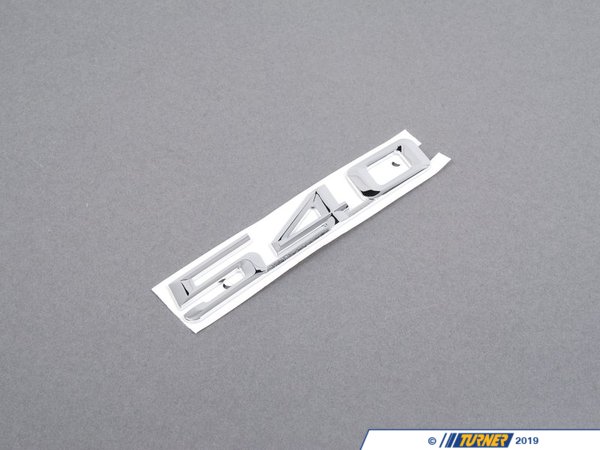 Genuine BMW Genuine BMW 540 Emblem - E34 540i, E39 540i - (NO LONGER AVAILABLE) 51148148824