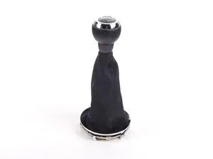 Genuine MINI Shift Knob W/ Boot - Chrome
