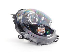 Genuine MINI Bi-Xenon Black Headlight Assembly - Right - R55 R56 R57 R58 R59