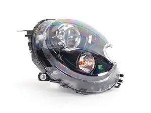 Genuine MINI Bi-Xenon Black Headlight Assembly - Right - R55 R56 R57 R58 R59