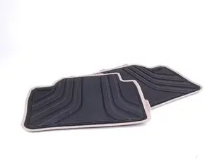 Genuine BMW Modern Line Rear Rubber Floor Mat Set - F36 F80 F31 F30