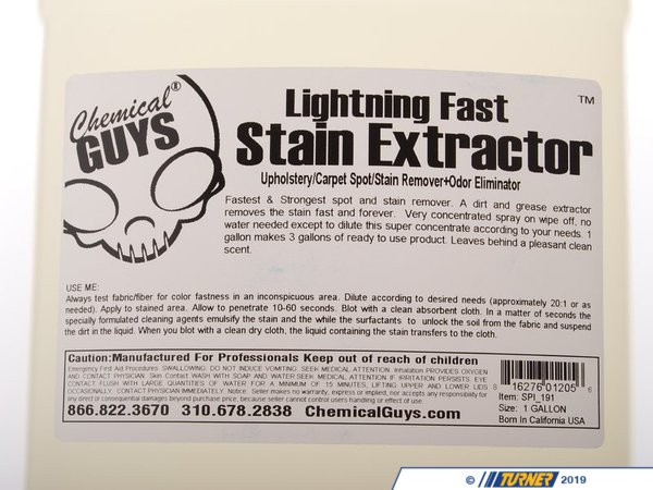 Chemical Guys Lightning Fast Carpet & Upholstery Stain Extractor - 1 Gal.  SPI191
