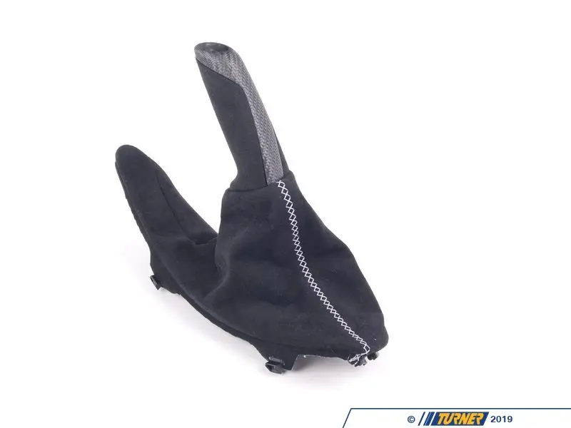 34402222540 - Parking Brake Handle/Boot - Alcantara/Carbon Fiber