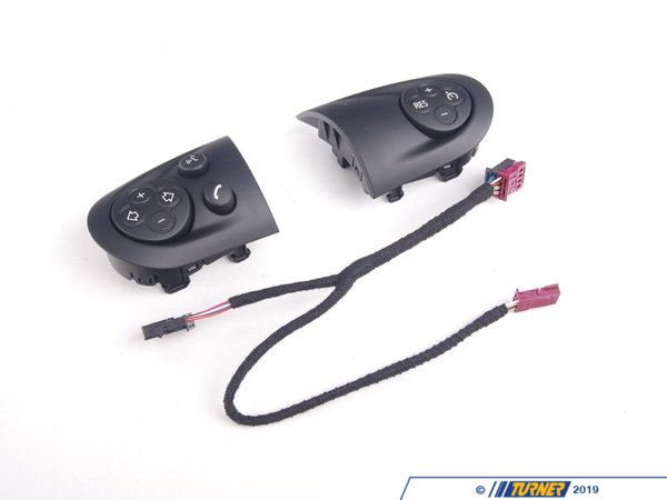 Genuine MINI Genuine MINI Multifunction Steering Wheel Pads/ Wires Black 32309289676