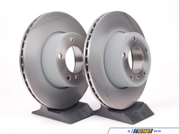 Genuine BMW Front Brake Rotors - Pair (296x22) 34116767061KT