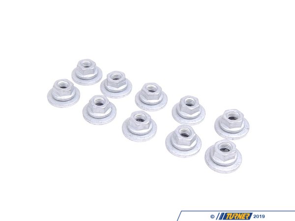 Genuine BMW Hex Nut - Pack Of 10 07147195759KT