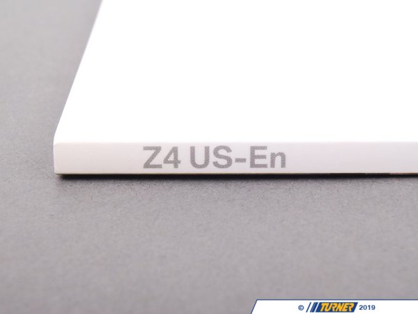 Genuine BMW Genuine BMW Owner's Handbook Z4 E85 - 01410158704 - E85 01410158704