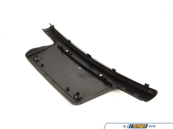 Genuine BMW Bumper Impact Strip with License Plate Bracket - Center - E46 323i, 325i, 328i, 330i 51118195303