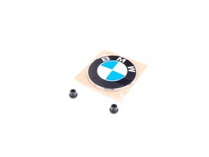 Genuine BMW Emblem/Roundel with Grommets - Trunk - E36 M3 Convertible, E36 323ic, E36 325ic, E36 328ic