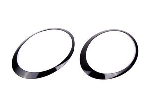 Headlight Trim Ring Jet Black - Set