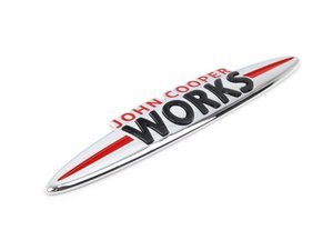 Genuine MINI JCW Trunk Lid Badge
