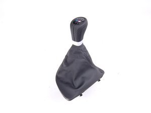 Genuine BMW Black Leather Shift Knob - 25118037304