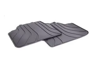 Genuine BMW Rear Rubber Floor Mats - Anthracite Black - E90 E91