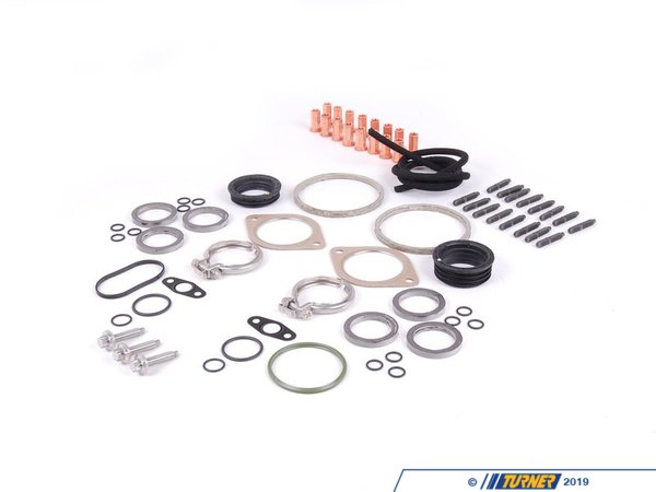 Assembled By ECS N54 Turbocharger Installation Kit - Front And Rear 13712247398KT1
