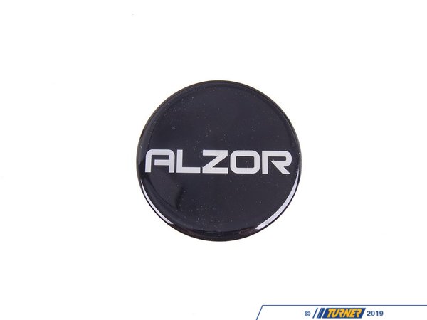 Alzor Center Cap Sticker - Black/Chrome - Priced Each AZ698MM