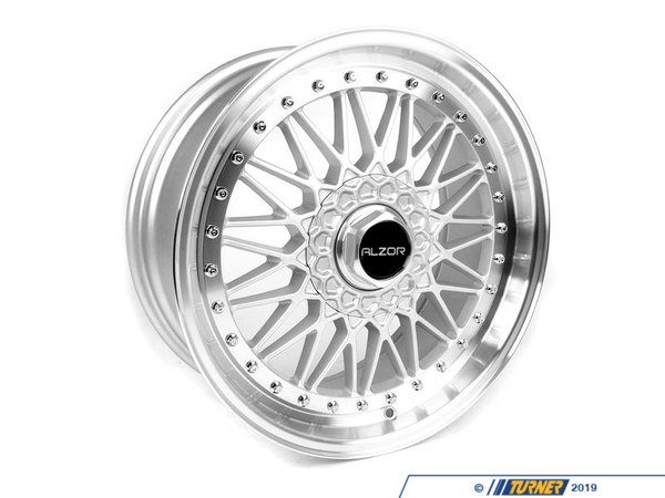 Alzor 18" Style 010 Square Wheel Set - Silver - 18x8" ET28 010-262KT