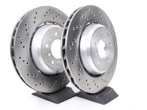 Genuine BMW Front Brake Rotor Pair - 360x30 - E9X M3, E82 1M