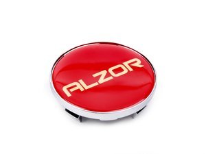 Center Cap - Red/Chrome - Priced Each